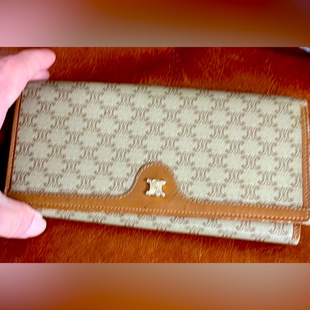 Celine  macadam Beige and Brown Crossbody Bag with Wallet - Picture 11 of 13